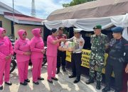 Bhayangkari Polres Bone Kunjungi Pospam dan Posyan Ops Lilin 2025, Beri Dukungan Moril Personel