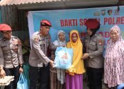 Hut Reserse Polri Ke 78 Tahun, Sat Reskrim Polres Maros Gelar Bakti Sosial Ke Warga Korban Bencana Puting Beliung