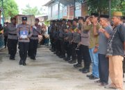 ‎Polres Pinrang Gelar Upacara Kedinasan Alm. Aiptu (Purn) Hamzah, S.H‎