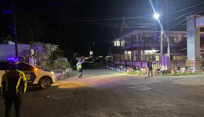 Satlantas Polres Majene Intensifkan Patroli Blue Light, Tekan Pelanggaran dan Aksi Kriminalitas Malam Hari