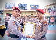 Kapolres Sidrap Pimpin Apel Peringatan HUT Reserse Dirangkaikan Dengan Penyerahan Penghargaan Kepada Personil Reskrim Yang Berprestasi