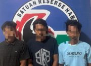 Sat Resnarkoba Polres Sinjai Amankan Tiga Terduga Pelaku Penyalahgunaan Narkotika.