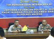 Polres Majene Terima Kunjungan BPK RI untuk Pemeriksaan Interim Laporan Keuangan Polri TA 2025