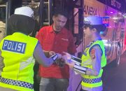 Ditlantas Polda Sulbar Gelar Pemeriksaan Intensif Bus Antar Kota di Mamuju, Pastikan Keselamatan Jelang Nataru