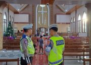 Ditlantas Polda Sulbar Patroli Dialogis ke Gereja, Jaga Damai Iman dan Keamanan