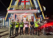 Natal Aman Tanpa Macet, Ditlantas Polda Sulbar Aktif Patroli Dialogis di Gereja dan Jalan Arteri Mamuju