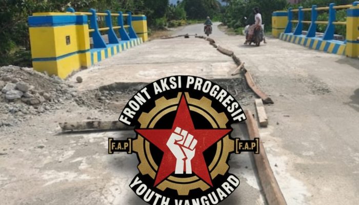 FRONT AKSI PROGRESIF (F.A.P) Meminta APH turun Tangan Periksa dan Auidit konstruksi Jembatan Lalume!!!