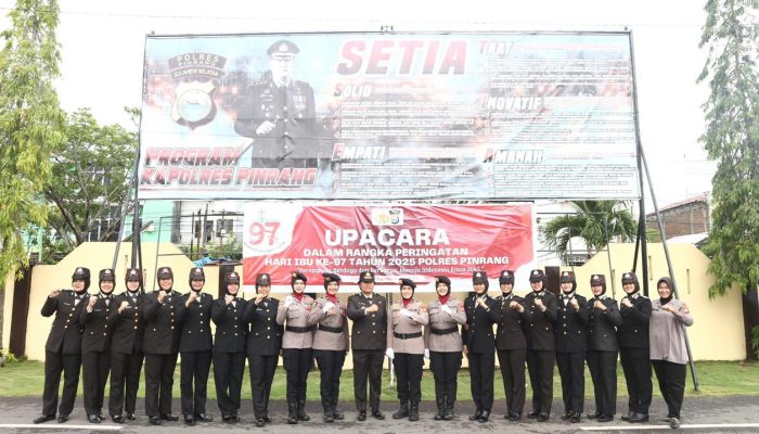 Polres Pinrang Gelar Upacara Peringatan Hari Ibu