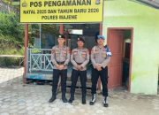 Personel Ops Lilin 2025 Polres Majene Amankan Wisata Pantai Dato, Pastikan Suasana Libur Nataru Kondusif