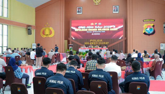 Rilis Akhir Tahun: Kapolda Sulbar Paparkan Prestasi Sepanjang Tahun 2025
