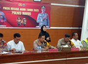 Kapolres Maros Pimpin Press Release Akhir Tahun