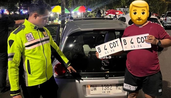 Polantas Bone Tindak Pengendara yang Gunakan Plat Nomor Kendaraan Palsu