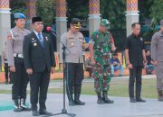 Kapolres Wajo Dampingi Bupati Andi Rosman Pimpin Apel Kesiapan Pengamanan Malam Tahun Baru 2025-2026