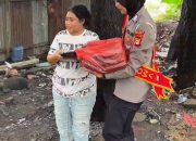 Bukan Sekadar Nasi Kotak, Polwan PSM Polres Gowa Antar Kepedulian untuk Para Pemulung