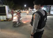 Sisir Titik Rawan dan Keramaian, Sat Samapta Polres Majene Perkuat Patroli Malam Hari