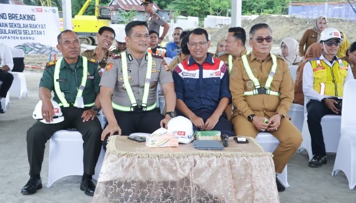 Kapolres Barru AKBP Ananda Hadiri Ground Breaking Pembangunan Sekolah Rakyat