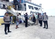 Sat Polair Polres Majene Amankan Pemberangkatan KM Sabuk Nusantara 93 Tujuan Pelabuhan Silopo Polewali Mandar