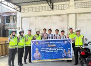 Polantas Polda Sulawesi Barat Terus Gencar Bangun Budaya Tertib Helm Lewat Sosialisasi di Sekolah-sekolah Mamuju