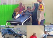 Kesigapan Polsek Malunda Polres Majene Tangani Laka Lantas di Desa Lombong, Seorang Balita Alami Luka Serius