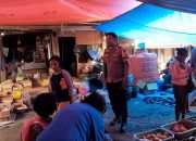 Jelang Ramadhan, Bhabinkamtibmas Polsek Sanggalangi’ Pantau Harga dan Pasokan Sembako di Pasar Ledo