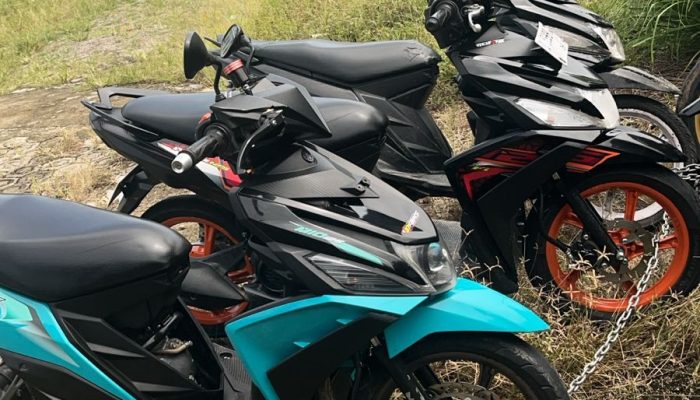 Satuan PJR Ditlantas dan Ditsamapta Polda Sulbar Bubarkan Balapan Liar, 7 Motor dengan Knalpot Brong Diamankan