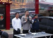 Kapolres Gowa Pimpin Konferensi Pers, 7 Pelaku Sindikat Curanmor Lintas Kabupaten Diamankan