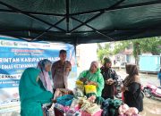 Personel Polsek Banggae Amankan Gerakan Pangan Murah Ramadhan di Gedung Assamalewuang Majene