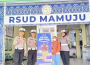 Ditlantas Polda Sulbar Pasang Himbauan Tata Tertib Berlalu Lintas dan Stop Balap Liar di 8 Lokasi Strategis Mamuju