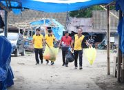 TNI–Polri, DLHK, Warga dan Pelajar Kompak Kerja Bakti di Pasar Sentral Bulukumba