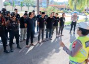 ‎Sinergi TNI-Polri, Polres Pinrang dan Kodim 1404 Pinrang Tertibkan Balapan Liar di Patampanua