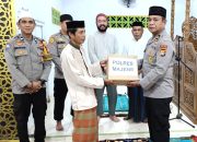 Safari Ramadhan Polres Majene di Masjid Miftahul Hikma, Kasi Dokkes Polres Majene Ajak Warga Jaga Kamtibmas dan Jauhi Narkoba