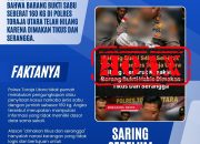 Polres Toraja Utara Tegaskan Isu Sabu 160 Kg Hilang Dimakan Tikus Adalah Hoaks