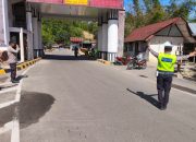 SAT LANTAS POLRES TANA TORAJA INTENSIFKAN PENGAMANAN DI POS PERBATASAN SALUBARANI
