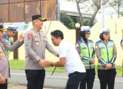 Kapolres Pinrang Pimpin Apel Jam Pimpinan Dirangkaikan Halal Bihalal, Perkuat Soliditas Personel