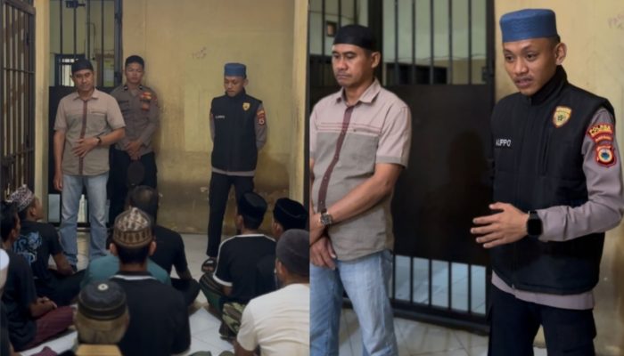 Tak Hanya untuk Personel, Polres Bulukumba Gelar Binrohtal bagi Para Tahanan.