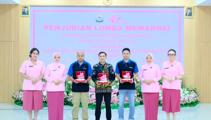 Membanggakan, TK Bhayangkari 21 Cabang Sidrap Raih Juara 3 Ajang Lomba Mewarnai HUT YKB-46
