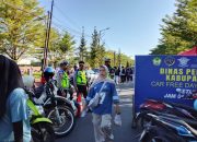 Jaga Kamseltibcarlantas, Satlantas Polres Gowa Kawal Car Free Day Minggu Pagi