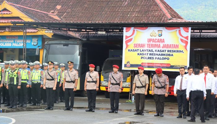 Kapolres Palopo Pimpin Sertijab Pejabat Utama