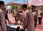 Kapolres Sinjai Pimpin Upacara Pengangkatan dan Serah Terima Jabatan Pamen dan Pama.
