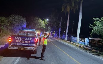 Patroli Blue Light Polres Majene Sasar Jalur Rawan Trans Sulawesi, Tekan Aksi Balap Liar di Malam Hari