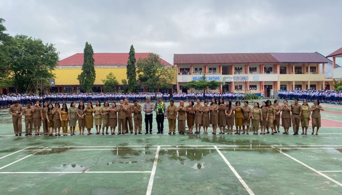 Tanamkan Budaya Tertib Sejak Dini, Sat Lantas Polres Toraja Utara Gelar “Police Goes to School” di SMPN 1 Rantepao