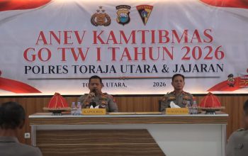 Optimalkan Kinerja, Kapolres Toraja Utara Pimpin Anev Kamtibmas Gelar Operasional Triwulan I Tahun 2026