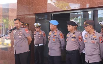 Apel Kesiapan Pam Aksi Unjuk Rasa, Kapolres Sinjai Tekankan Pelayanan Humanis.