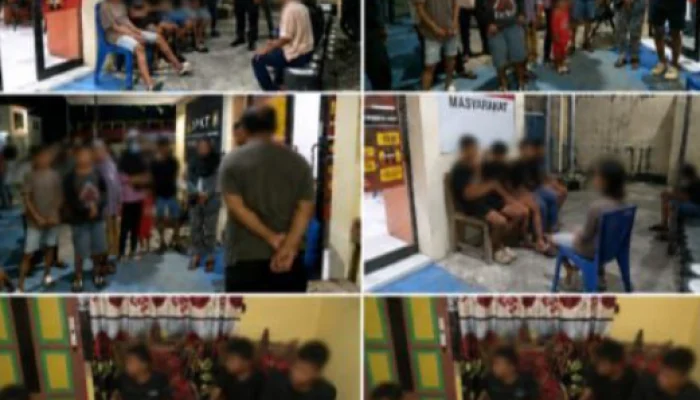 Melalui Layanan 110, Polres Selayar Sigap Respon Aduan Warga, 6 Anak di Amankan di duga Melakukan Pelemparan Rumah Warga