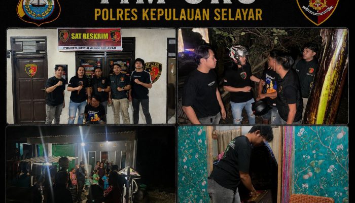 Tim Unit Reaksi Cepat Polres Selayar, Amankan Pelaku Penganiayaan Menggunakan Sajam