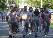 Personil Polres Parepare Lakukan Olahraga Bersama, Jaga Kebugaran