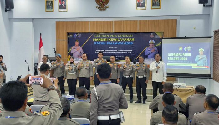 Kasat Lantas Polres Bone Ikuti Latpraops Patuh Pallawa 2026 di Polda Sulsel