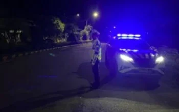 Sat Lantas Polres Enrekang Intesifkan Patroli Blue Light