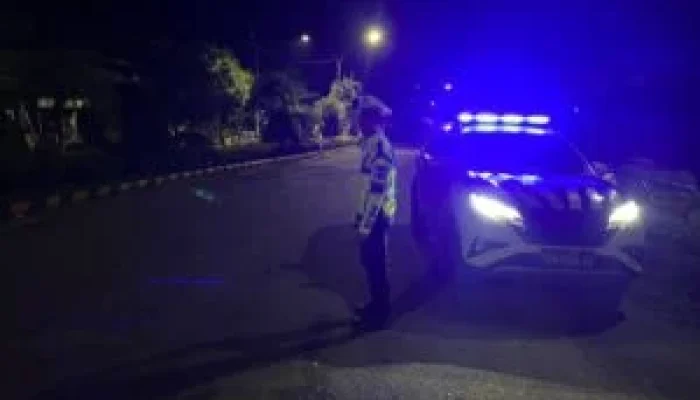 Sat Lantas Polres Enrekang Intesifkan Patroli Blue Light