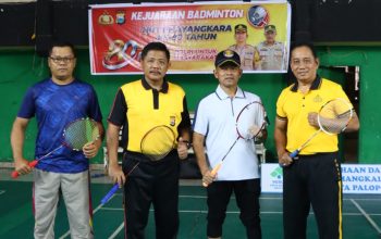 Sambut Hut Bhayangkara Ke-80, Polres Palopo Gelar Kejuaraan Badminton Libatkan Personel Dan Masyarakat